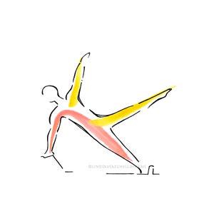 Star on Reformer | Pilates Art Print, Pilates Gift, Pilates Studio Decor, Inspiration Art, Gifts, Pilates Inspiration
