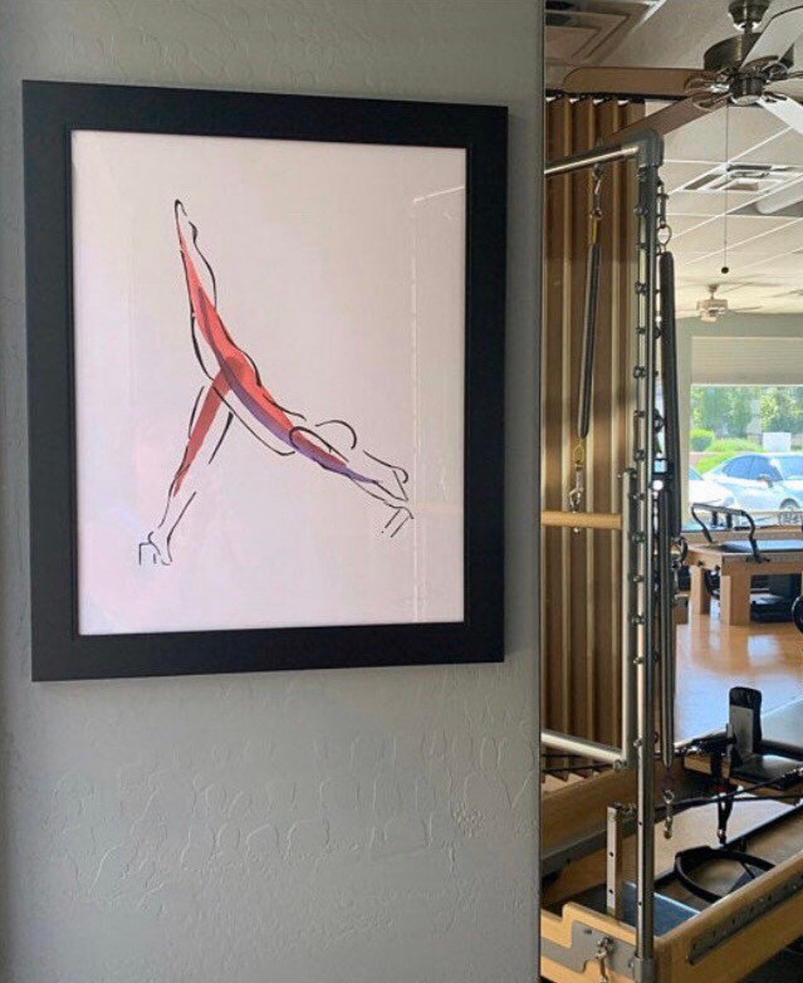 Arabesque on the Reformer Pilates Art Print Pilates Gift Etsy