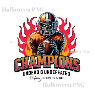 Zombie Football Champion Halloween PNG-Datei: Halloween Fußball-Design-Zombie-Football-Player untot unbesiegt kommerzielle Nutzung Download