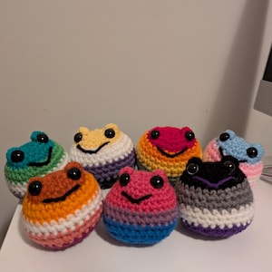 Pride Frog Mini Crochet Plush
