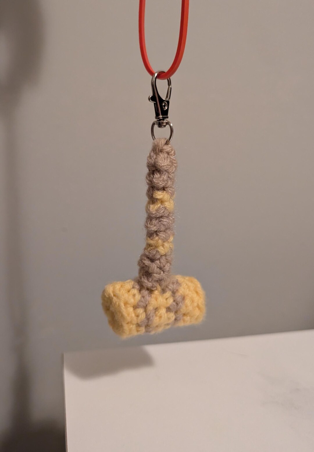 Croquet Mallet Crochet Keychain Etsy