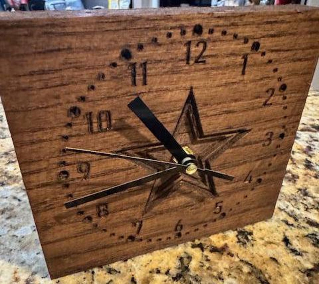 Ash Clock Stained Wooden Ash Clock - Etsy
