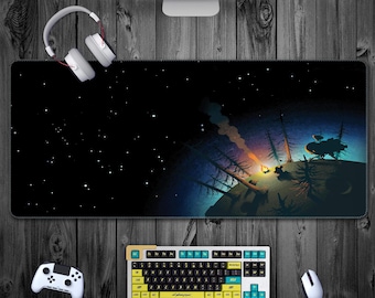 Outer Wilds Gaming Mouse Pad XXL, Cool Desk Pad Extended, Gaming Desk Mat, TCG Play Mat Gift, Outer Wilds Gift, Space Universe Computer Mat