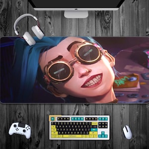Arcane Gaming Mouse Pad XXL, league of legends Desk Pad Large, LOL  playmat , Arcane lol Desk mat, lol lover gift, enemies imagine dragons
