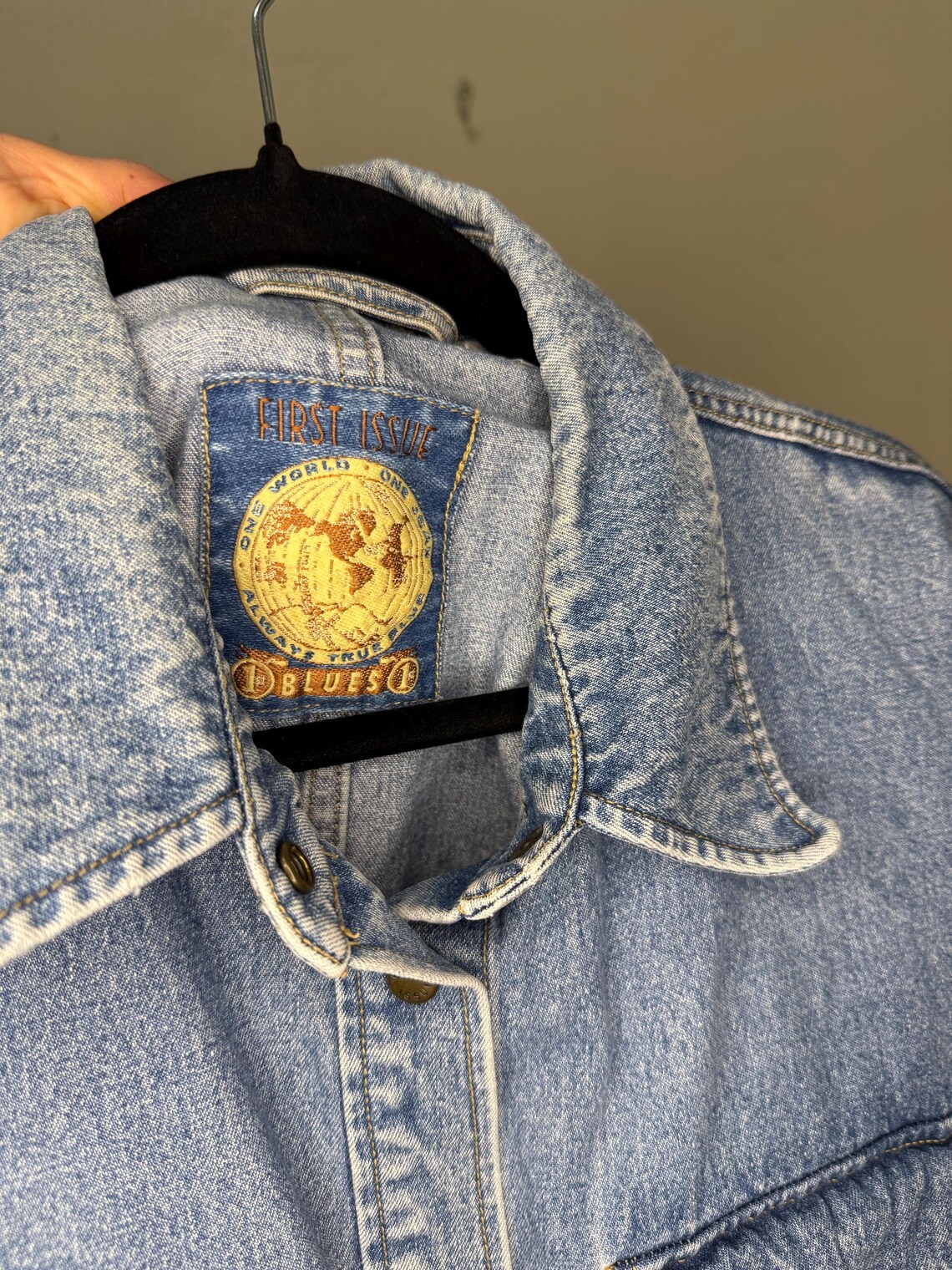 Vintage 90s First Issues Blues Denim Chore Coat / Jacket; Tag Size ...
