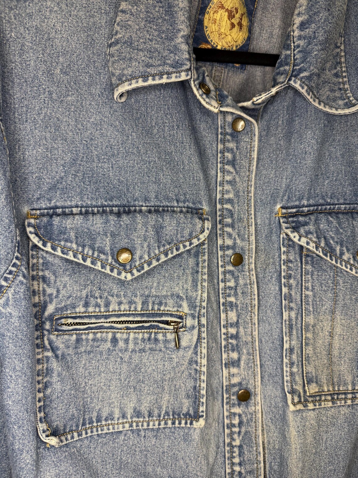 Vintage 90s First Issues Blues Denim Chore Coat / Jacket; Tag Size ...