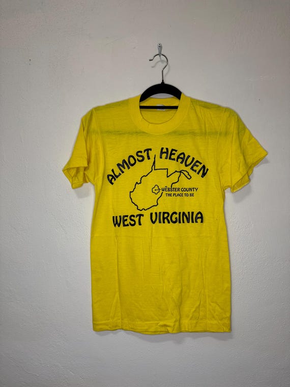 Vintage Single-stitch Almost Heaven West Virginia WV T-Shirt