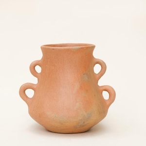 Mixe clay vase, 4-handled vase / handmade vase
