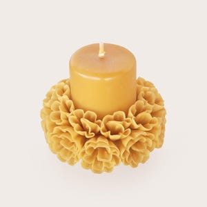 Vela de concha 100% de cera de abeja, /cirio escamado natural/ vela tradicional mexicana