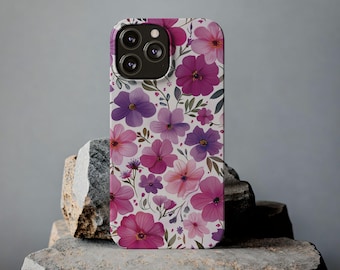 Romantic Wildflowers Phone Case - Cottagecore Floral Design