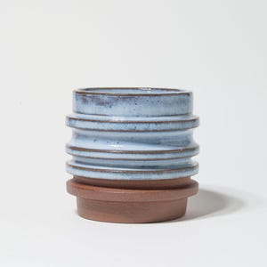 Glacier Blue 6oz Ceramic Mug - Heatsink Pot - DOBANDWHEEL