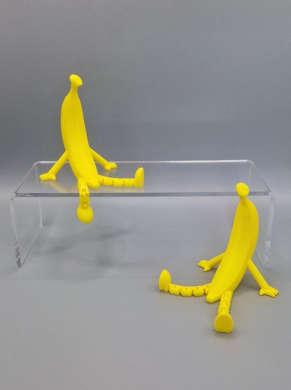 Banana With Movable Legs 3D Printed - Etsy