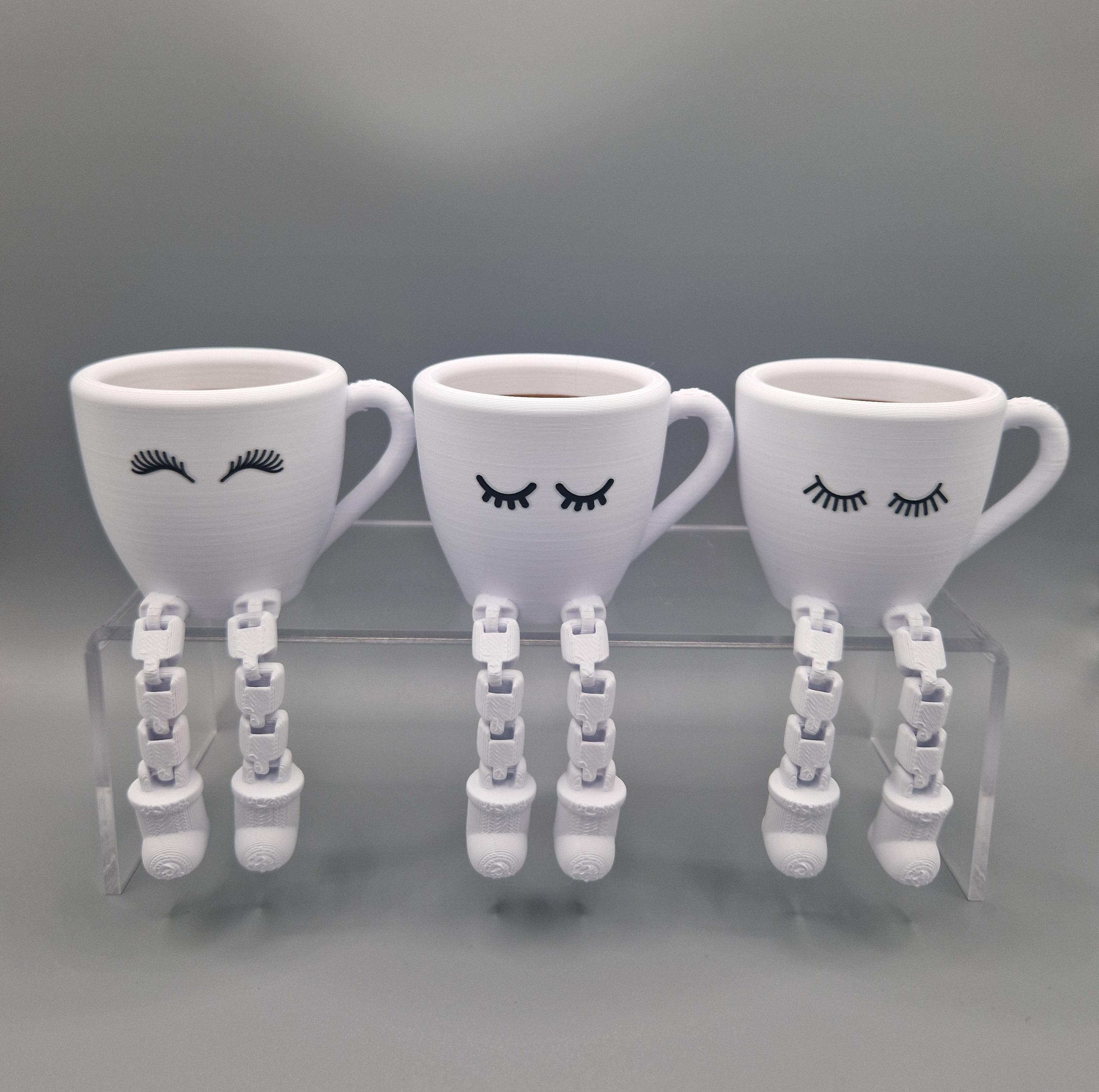 Coffee Cup With Movable Legs 3D Printing - Etsy