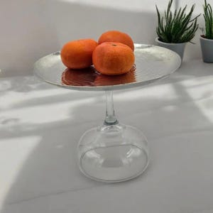 Copper Stemmed Serving Plate