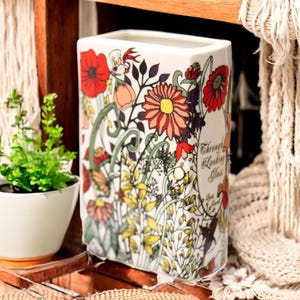 Porcelain Book Vase | Secret Garden & Through the Looking Glass Vase