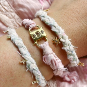 Coquette beachy boho friendship charm bracelet image 6