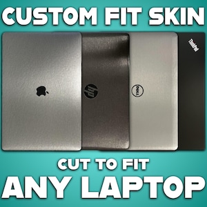 Kundenspezifische Hülle für jeden Laptop - Auf Bestellung - Metallic-Vinyl entspricht der Werksfarbe - Dell, HP, Lenovo, Apple, Surface, Chromebook
