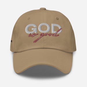God Is Good Hat – Christian Baseball Cap | Faith-Based Embroidered Hat | Religious Gift | Inspirational Christian Apparel
