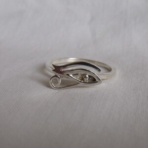 Eye Of Horus Sterling Silver Ring RF322 image 2