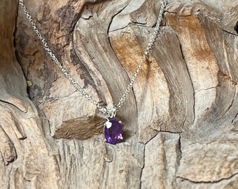 Amethyst Sterling Silver Pendant RF901