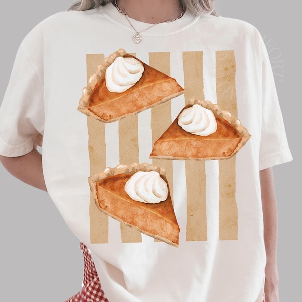 Comfort Colors Pumpkin Pie Shirt, Retro Fall Autumn T-Shirt, Thanksgiving Shirt
