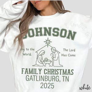 Custom Name Family Christmas Crewneck Sweatshirt Personalized Christmas Sweatshirt Matching Group Christmas Sweater, Christmas Vacation Gift