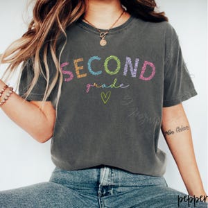 Second Grade Teacher Shirt Comfort Colors 2nd Grade Teacher Team T-Shirt Second Grade New Teacher Gift Teacher 2nd Grade Back To School Tee