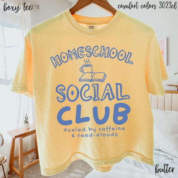 Homeschool Mom Shirt, Comfort Colors Home Education T-Shirt, Coffee Homeschool Mama Tee