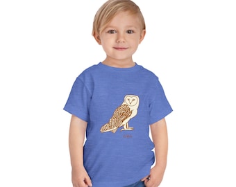 Cute Toddler Owl Tee, Comfortable Kids T-Shirt, Gentle Nature-Inspired Gift, Baby Shower, Owl Lover