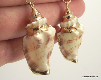 conch Shell on an 18 inch gold colour necklace non tarnish