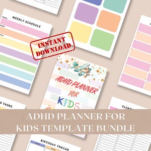Colordul Kids Planner 50 Pages  /  Ultimate Printable Digital Download / Printable  Productivity Journal