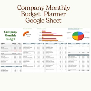 Budget Planner Google Sheet Spreadsheet. Savings and Expenses Budget Spreadsheet.  Income and Expense Tracker, Personal Financial Organizer