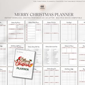 Weihnachten Tracker und Journal, Urlaub Organisator Journal, Festliche Planung Notizbuch, Weihnachtsplaner, Geschenk für Organisator, Saisonales Journal