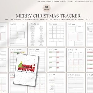 Weihnachtsplaner, Urlaub Organizer Journal, Festliche Planung Notizbuch, Weihnachtsplaner, Geschenk für Organisator, Saisonales Journal