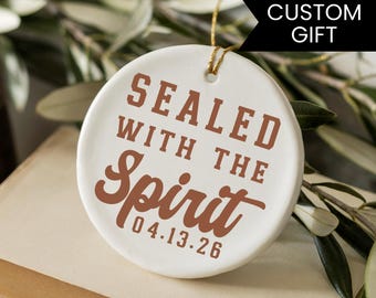 Regalo de Confirmación para Niño, Regalo de Confirmación para Niña Católica Personalizado, Adorno del Espíritu Santo, Regalo de Fecha Personalizado de Padrino para Nuevos Católicos