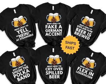 Oktoberfest Shirt Men Women Octoberfest Shirt Matching Group TShirt Funny Beer Shirt German Party Fall Polka Festival Tee Beer Festival Tee