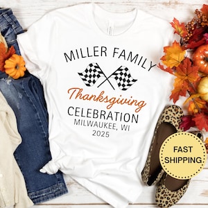 Thanksgiving Family Shirts Matching Family Thanksgiving Shirt Custom Name Family Gift Personalized Turkey T-Shirt Fall Mommy and Me Outfit