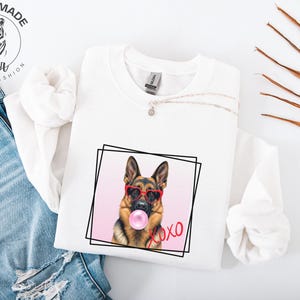Funny German Shepherd Shirt, German Shepherd Valentine&#39;s Day Shirt, German Shepherd Dog Mom Gift, Valentine Gift for Girlfriend Wife