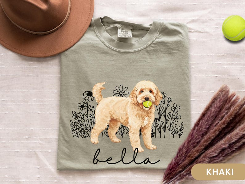 Personalized Golden Doodle Shirt Custom Goldendoodle Tshirt for Doodle ...