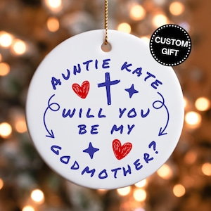 Will You Be My Peetmoeder Voorstel Cadeau voor peetmoeder Ornament Cadeau van peetzoon peetdochter baby peuter Peetouder vragen cadeau-idee Doopsel