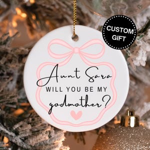 Will You Be My Peetmoeder Voorstel Cadeau voor peetmoeder Ornament Cadeau van peetzoon peetdochter baby peuter Peetouder vragen cadeau-idee Doopsel