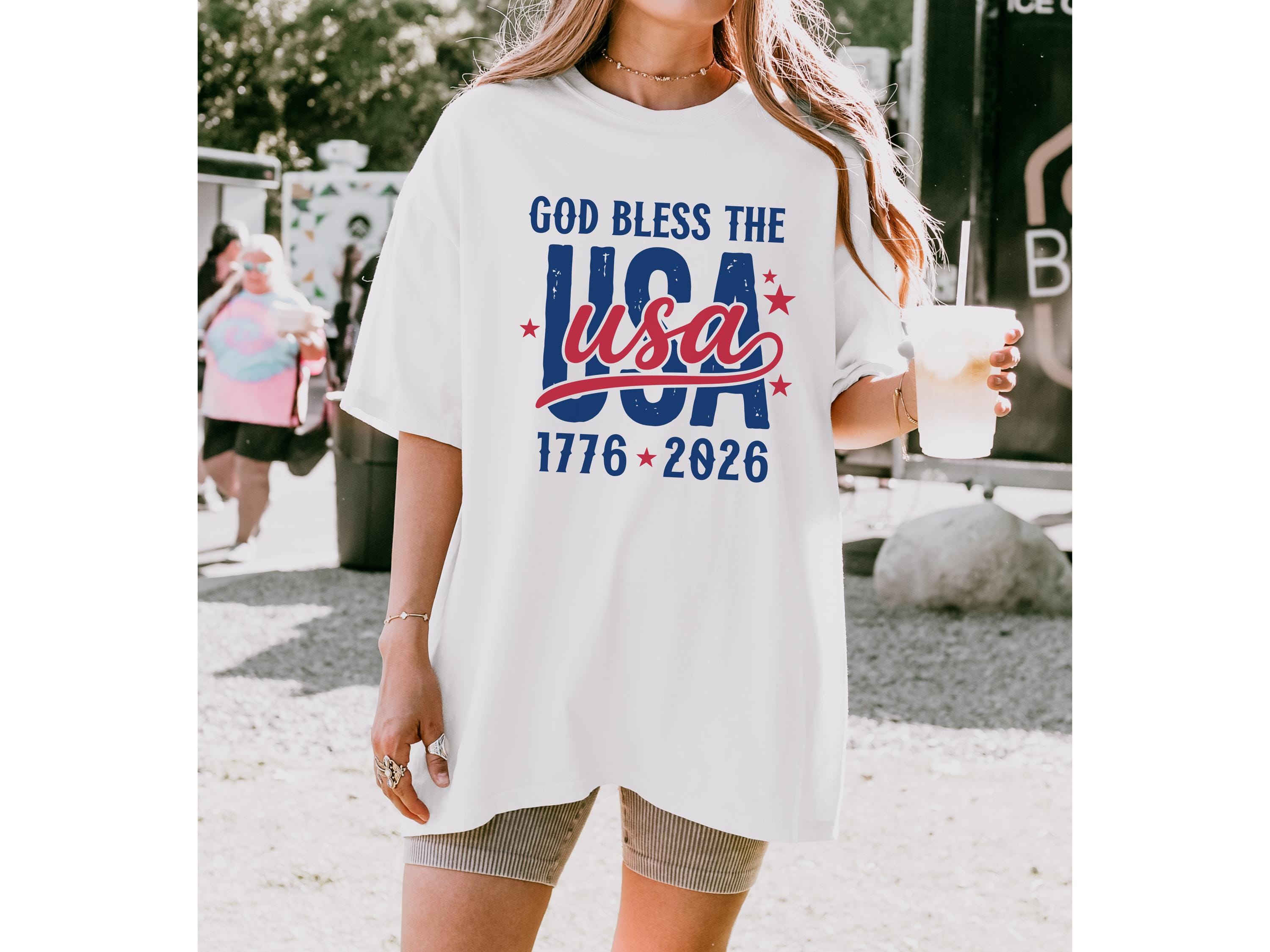 God Bless the USA Anniversary 250 Shirt, Christian America