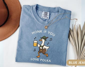 Oktoberfest-tröja herr, Polka Party-tröja för fåniga gåsar, Oktoberfest-tröja för kvinnor, rolig tysk t-shirt, höstfestivalpresent, ölfestival-tröja