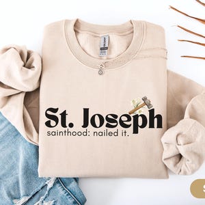 Saint Joseph Catholic Saint Shirt Unisex Catholic Saints Gift Catholic Apparel Tshirt Catholic Sweatshirt All saints Day Catholic Dad Mom