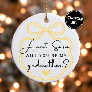 Will You Be My Peetmoeder Voorstel Cadeau voor peetmoeder Ornament Cadeau van peetzoon peetdochter baby peuter Peetouder vragen cadeau-idee Doopsel