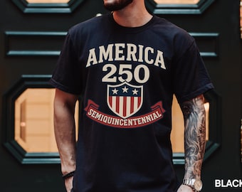 Americas 250 Year Anniversary Comfort Colors USA Shirt, Mens Patriotic T-Shirt, United States 250 Year Semiquincentennial 4th of July TShirt