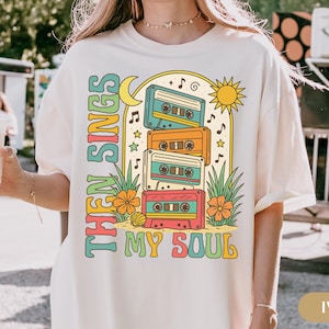 Then Sings My Soul Shirt, Comfort Colors 90s Christian T Shirt, Bible Verse Faith Tee, Jesus Shirt, Religious Gift, Catholic Gift, Beach Top