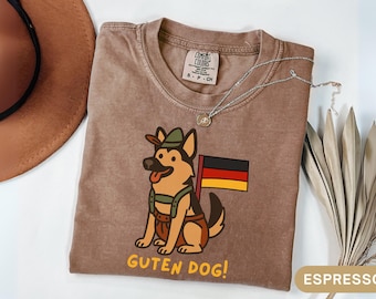 Schäferhund Oktoberfest-tröja för män, rolig hund, ölfestival, tysk herdehund, gåva för tysk herdehund
