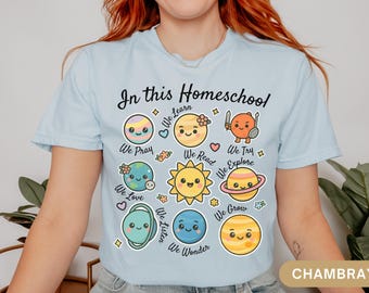 Maglietta per mamma che fa homeschooling, regalo per mamma che fa homeschooling, maglietta Comfort Colors, carina maglietta cristiana per la scuola parentale, maglietta Charlotte Mason per il ritorno a scuola, scienza