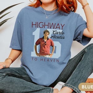 Camiseta católica Carlo Acutis con colores reconfortantes, regalo católico para la confirmación de niña y niño, camiseta del Día de Todos los Santos de la generación del milenio, camiseta Carlo Acutis
